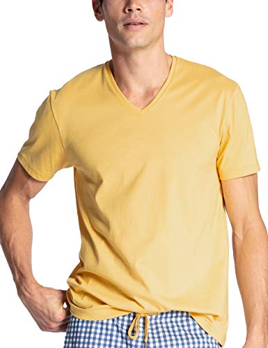 CALIDA Remix 4 Maglia Pigiama, Giallo (Misted Yellow 064), M Uomo