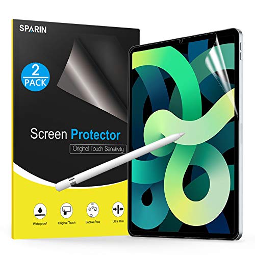 SPARIN 2 Pezzi Pellicola Opaca Compatibile con iPad Air 4 2020, Anti-Riflesso, Compatibile con Apple Pencil, pellicola protettiva PET opaca