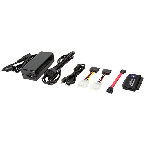 LogiLink Adapter USB 2.0 to 2.5 + 3.5 Zoll IDE + SATA HDD OTB Nero