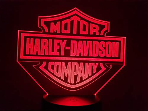 disegno compatibile HARLEY DAVIDSON (L), lampada da salotto 3D