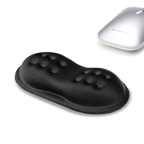 PABREY Cuscini Poggiapolsi per Mouse, Comodo Supporto per il polso in Memory Foam, Antiscivolo/Tessuto Lycra/Design Ergonomico/Sollievo dal Dolore al Polso, per Computer, Laptop, Ufficio, Gioco