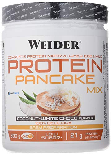 Weider Proteine Pancake, Sapore Cocco-Cioccolato Bianco - 600 Gr