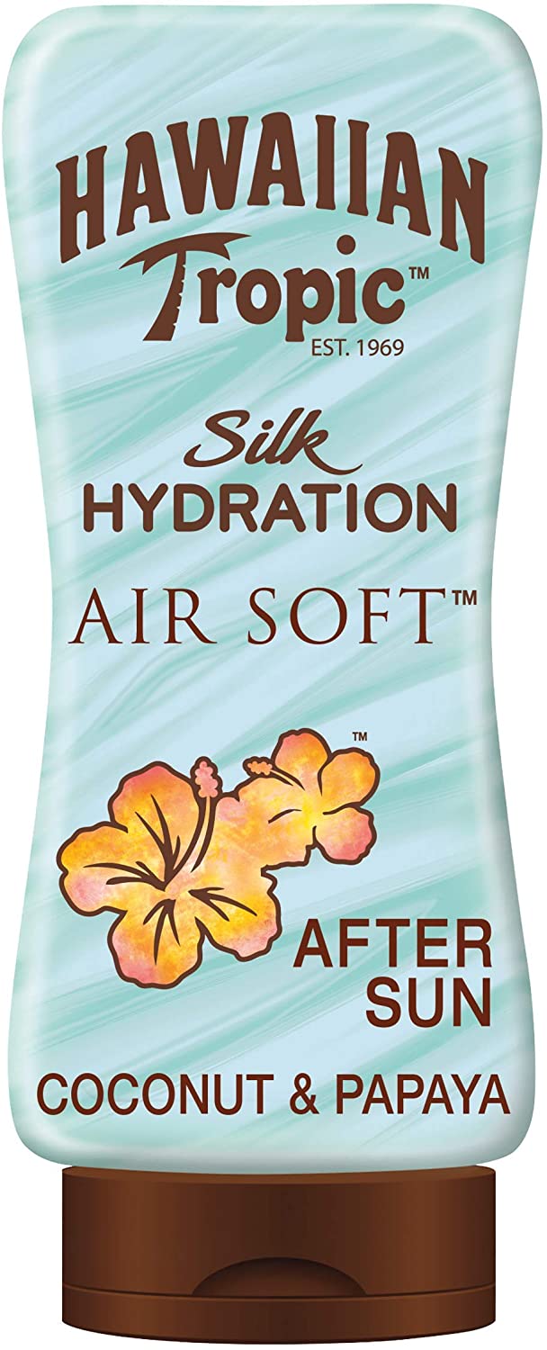 Hawaiian Tropic SILK HYDRATION AFTERSUN, Crema Doposole Idratante con proprietà dell'Aloe - 180 ml