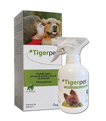 Aurora Biofarma Tigerpet Spray per Cani e Gatti Protegge da pulci e zecche 300 ml