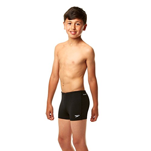 Speedo End ASHT Jm, Costume da Bagno Bambino, Nero (Black), 6-7 Anni