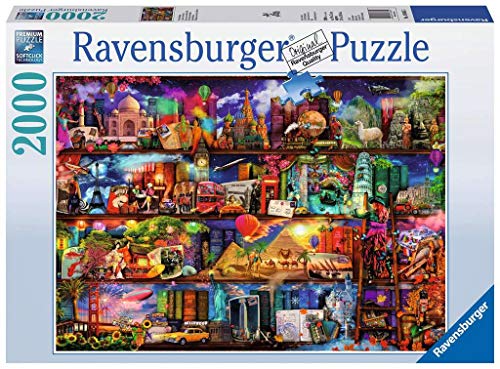 Ravensburger Italy- Miracoloso Mondo dei Libri Puzzle da Adulti, Multicolore, 2000 Pezzi, 16685