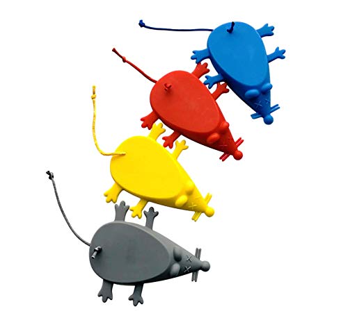 ZOSEN Fermaporta Universale in Silicone Porta Stopper Carina Cartoon Mouse Stile - Flessibile in Silicone Fermaporte Impostato con Corda Tirare per casa Giardino Ufficio (Colori Multipli)