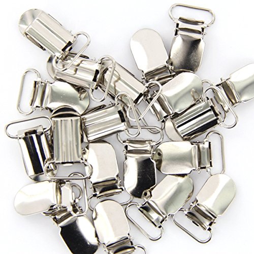 WINOMO 20pcs Staples ciuccio Clip con cinturino ganci reggicalze