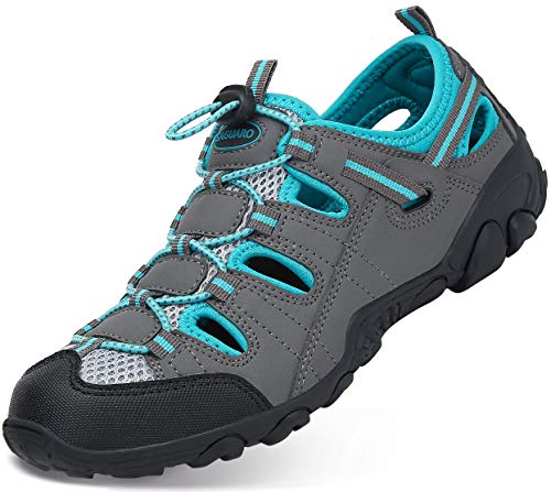 Sandali Estivi Donna Esterni PelleTraspirante Casual Sneakers Sandali Sportivi Scarpe da Trekking Passeggiata Fisherman Antiscivolo