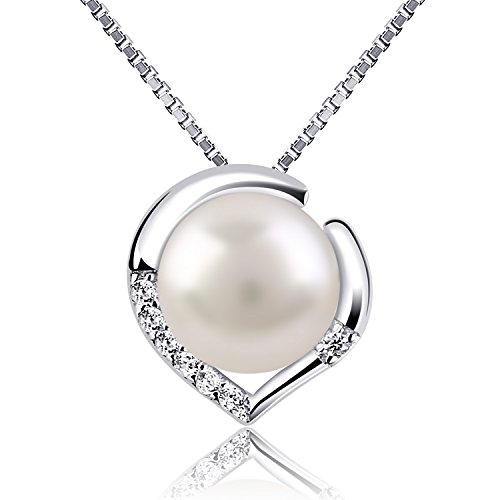 B.Catcher collana in argento per donna gioielli in argento 925 e perla d'acqua dolce collane