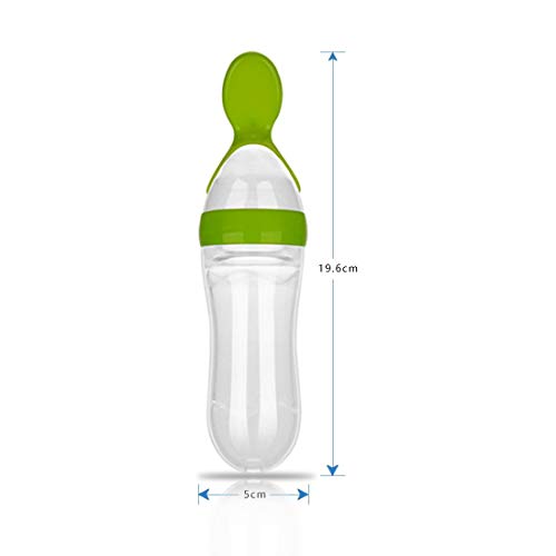 Txyk Squeeze Baby Food Dispenser Cucchiaio in Siliconce per Neonati Integratore Alimentare 90 ml
