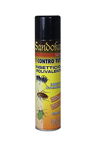 Sandokan Insetticida Cimici polivalente ad Azione abbattente Tac Spray - contro tutte le specie di insetti striscianti disinfestante