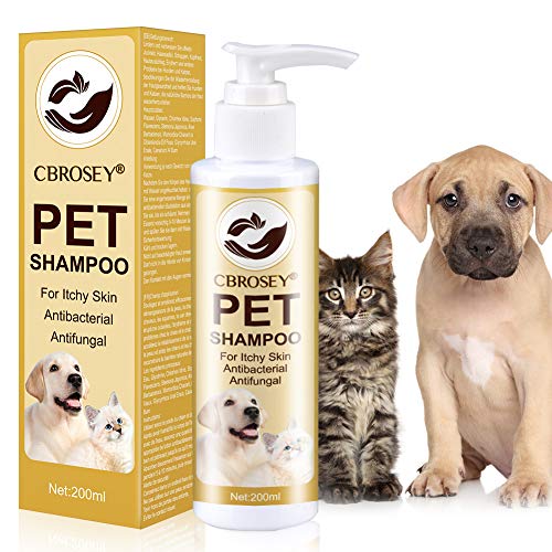 Shamppo Cani,Shampoo Controllo Delle Pulci Per Cani,Shampoo Antipulci,Dog Shampoo, Shampoo Per Cani Con Prurito, Shampoo per Animali Domestici, Pulizia Profonda, Elimina Prurito l'odore Peculiare