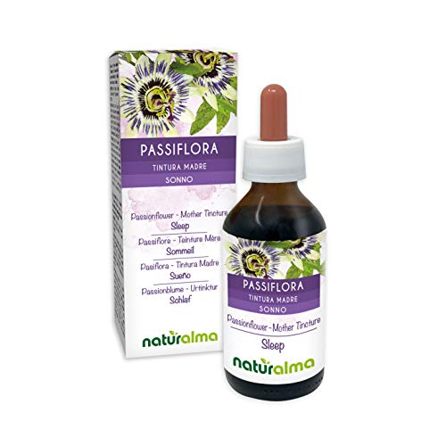 Passiflora (Passiflora incarnata) erba con fiori Tintura Madre analcoolica NATURALMA | Estratto liquido gocce 100 ml | Integratore alimentare | Vegano