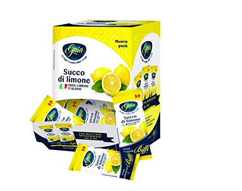 Gaia - Succo di Limone - 198 Bustine Monodose da 5Ml - 990 Gr