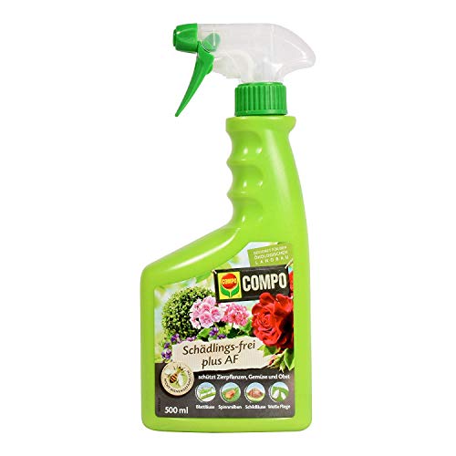 Compo 21847 Plus AF Controllo dei parassiti su piante ornamentali, verdure e frutta, pronto all'uso, 500 ml