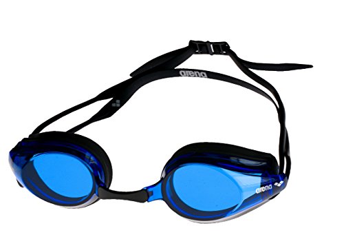 Arena Tracks, Occhialini da Gara Unisex Adulto, Blu (Black/Blue/Black), Taglia Unica