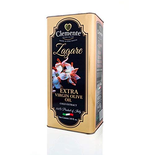 Olio Clemente - 1 Latta di Olio Extra Vergine di Oliva, 100% Italiano, Le Zagare, 5 LitrI