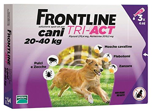 FRONTLINE TRI-ACT*3PIP 4ML PER CANI DA 20-40 KG
