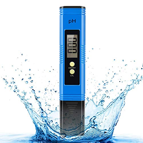 yidenguk Misuratore di Prova della qualità dell'Acqua PH Tester Misuratore Digitale Multi Funzione Digital PH Tester/Portatile PH test Risoluzione del pH 0,01, per Idroponica Piscina Acquario,ecc.