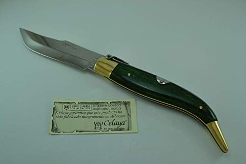 Coltello Celaya Classic Albacete Ottone di legno verdi 10,90 cms