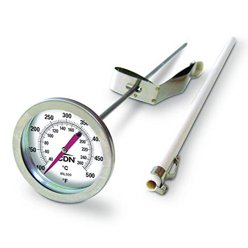 CDN Insta-Read - Termometro a Stelo Lungo per Il Punto di frittura dell'olio da 37 a 260°C
