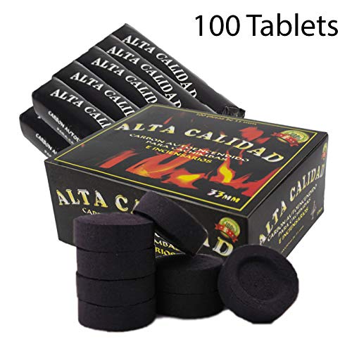 SFY Carbone Charcoal Pack per narghilè, hookah, shisha e incensario (100 pezzi)