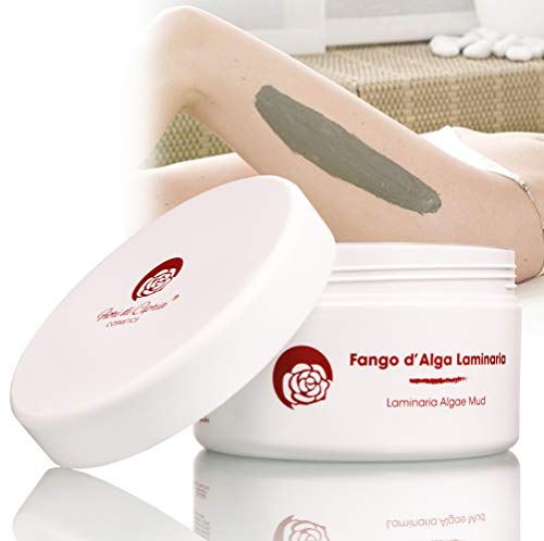 Fango Anticellulite di Alga Kombu Laminaria e Argilla Naturale MADE IN ITALY - Drenante, Rassodante, Dimagrante per Corpo, Gambe, Glutei, Smagliature, Cellulite Ostinata, Fanghi Professionali - 500ml