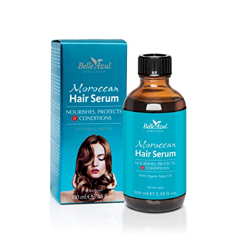 Belle Azul Moroccan Hair Serum – Siero per Capelli con Olio di Argan biologico, 100ml
