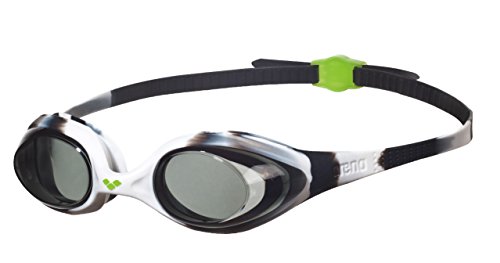 Arena Spider Jr, Occhialini Unisex Bambini, Multicolore (Black White/Clear), Taglia Unica