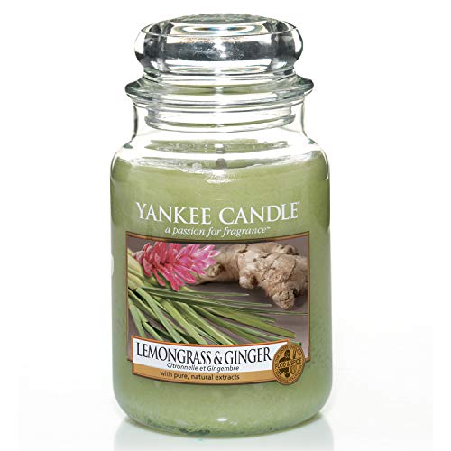 Yankee Candle Candela profumata in giara grande | Citronella e zenzero | Durata Fino a 150 Ore