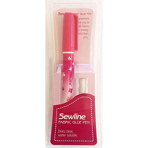 Sewline - Penna con colla per tessuto, di qualità, ricaricabile, per cucito e trapuntatura