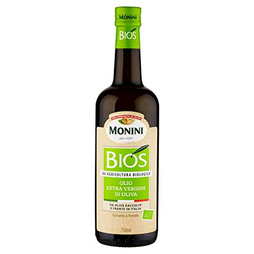 Monini Olio Extra Vergine di Oliva Bios da Agricoltura Biologica, Gusto Leggero, 100% Italiano - Pacco da 1 x 750 ml