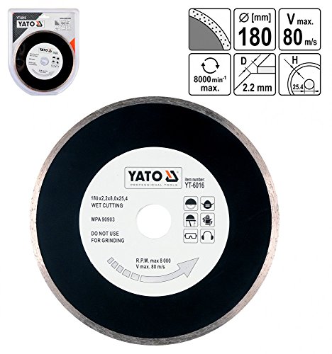Yato YT-6016 - Disco diamantato 180 mm