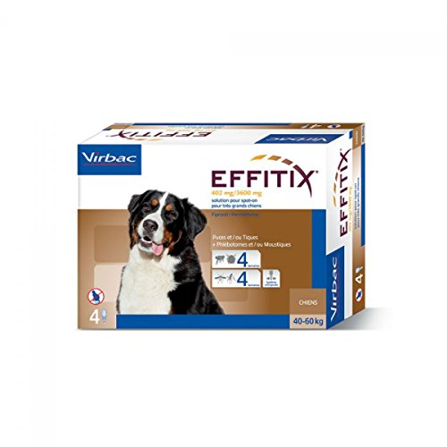 Virbac Effetix Effitix Spot-on Soluzione 4 Pipette 6,60 Ml Cani da 40 a 60 kg