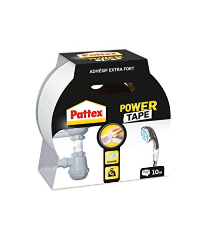 Pattex - Nastro adesivo per riparazioni, Power Tape, lunghezza 10 metri, colore: Bianco