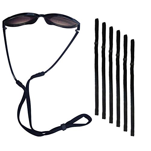 Philonext Sport Sunglass titolare Strap, universale in forma laccio di corda di fissaggio, sistema di ritenzione di Eyewear, Set di 6