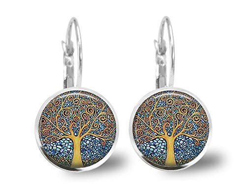 Orecchini cabochon Klimt