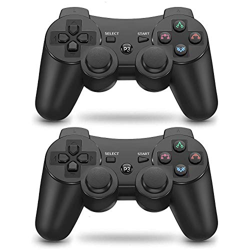 PS3 Controller Wireless Gamepad Double Shock PS3 Bluetooth Joystick per PlayStation 3 Accessori di gioco con cavo USB Caricabatterie Cavo remoto