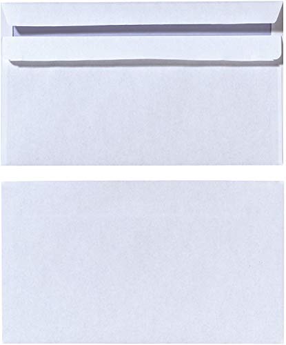 Herlitz | buste per lettere | lunghezza DIN | autoadesive | stampa interna | termosigillate | incellofanate | 100 pzz | in bianco senza finestra DL bianco