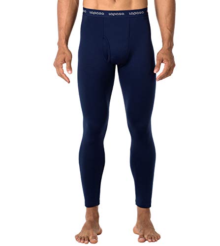 LAPASA Uomo Pantaloni Termici Invernali Ad Alta Densità Intimo Super Termico Heavyweight M25 (Small, Blu Navy)