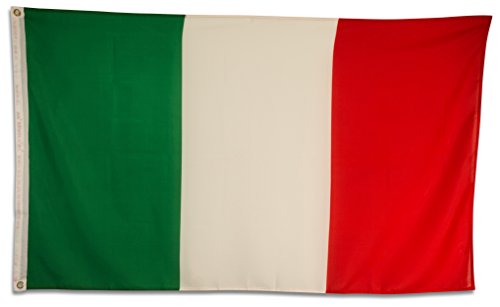 SCAMODA Bandiere federali e statali in Materiale Resistente alle intemperie con Occhielli Metallici, Bandiera (150x90cm) (Italia)