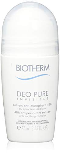 Biotherm Pure Invisible Deodorante Roll-On 48H, Donna, 75 ml