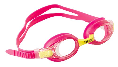 SEAC Bubble, Occhialini Nuoto da Piscina Unisex Bambini, Rosa, S