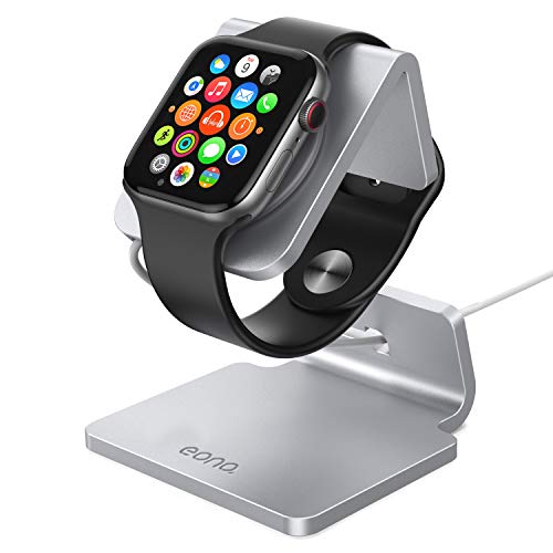Eono by Amazon - Supporto per Apple Watch, Stazioni di Ricarica : Supporto Dock per Apple Watch Series 4, Series 3, Series 2, Series 1 - Argento