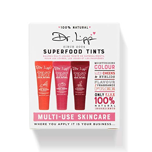 Dr.Lipp SUPERFOOD TINT 3 PACK, per labbra, guance e palpebre