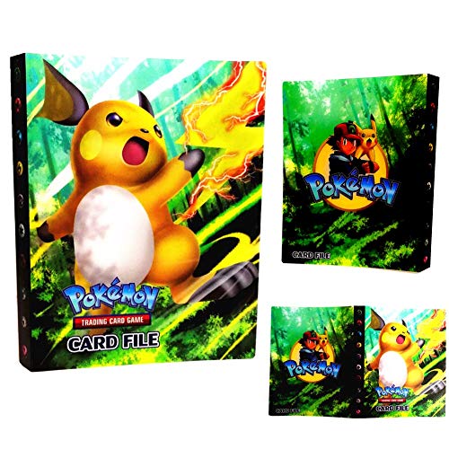 Raccoglitore porta carte Pokemon, album Pokemon Cards GX EX Trainer, album di carte da collezione, 30 pagine - Può contenere fino a 240 carte (Raichu)