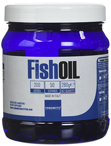 Yamamoto Nutrition Fish OIL integratore di acidi grassi essenziali Omega-3, EPA e DHA da Olio di pesce (200 softgel)