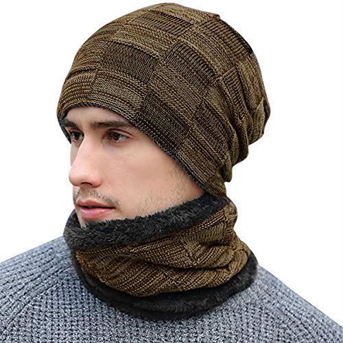 BOYOU Unisex Uomo/Donna Inverno Caldo Cappello Knit All'aperto Peluche Ispessimento Maglia Cappello da Sci per l'inverno