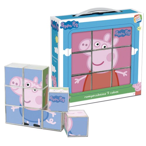 CEFA Toys - 88233, Puzzle di Peppa Pig con 9 cubi